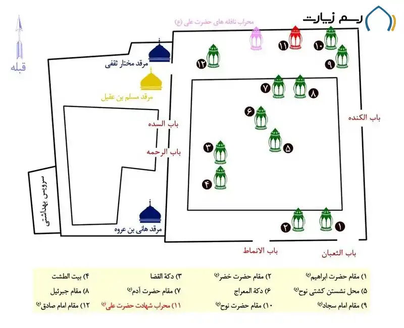 نقشه مسجد کوفه